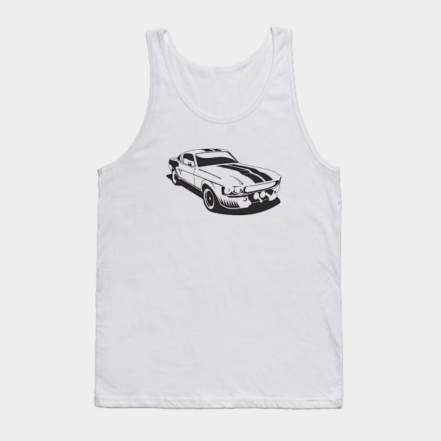 Mustang Tank Top by Mendi Art